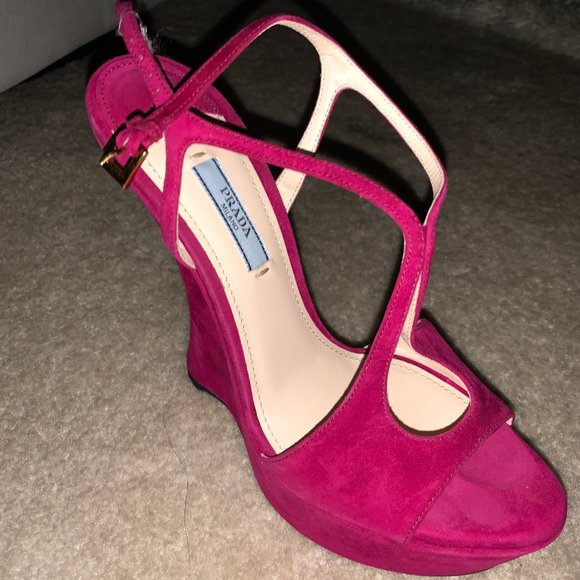 PRADA WEDGE SANDAL - Picture 2 of 4